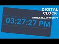 Awesome Digital Clock Tutorial - HTML / CSS / Javascript