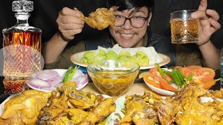 EATING CHICKEN LEGS \u0026 CHICKEN FEET WITH DARU | NORTH EAST MUKBANG