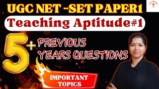 UGC NET Paper 1 Teaching Aptitude TOPICS You Need to Know for DECEMBER 2024!