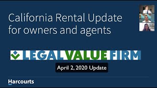 California Rental Update for Owners and Agents Apr 2, 2020