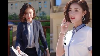 【职场气质穿搭51】小姐姐甩头发那一瞬间，你的内心是什么感觉？美女 模特 时尚穿搭 服装搭配；小姐姐一举一动体现的都是气质！