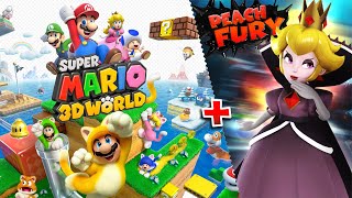 Super Mario 3D World + Peach Fury - Full Game Walkthrough (HD)