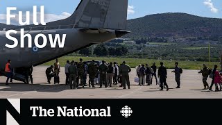 CBC News: The National | Sudan evacuation, Federal strike, Hormone therapy