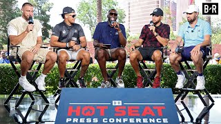 Stephen Curry, Klay Thompson, Patrick Mahomes, Travis Kelce Interview | Hot Seat Press Conference
