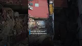 Drone footage of quake devastation in ancient city of Antakya | DW #Shorts