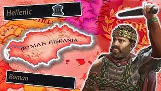 I exploited the Iberian Struggle in a HELLENIC ROMAN INVASION in CK3...