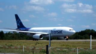 airbus a330-200 air transat au décollage à Nantes