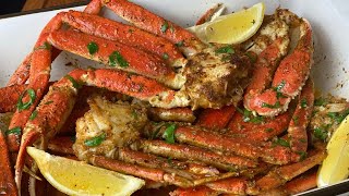 World's Best Garlic Butter Crab Legs! Baked Crab Legs| How to Cook Crab Legs in