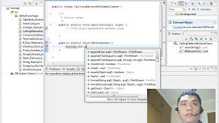 Calling Methods in the Same Class in Java