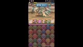 【パズドラ】チャレンジダンジョン！9  Lv6 回復なし 聖煌天の麒麟・サクヤ25pt