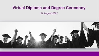 Faculty of Theology | Virtual Diploma and Degree Ceremony | 31 August 2021