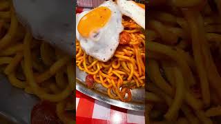 【 スパゲティのパンチョ 】ナポリタン 兄貴 王道セット 目玉焼きダブル #大食い #デカ盛り #メガ盛り