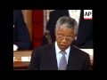 Nelson Mandela appeals to Congress to support the struggle for a multiracial democracy in South Afri