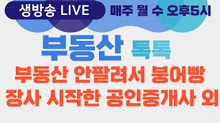 [생방송] 부동산톡톡17회 - 부동산 안팔려 부동산 장사 시작한 공인중개사 외