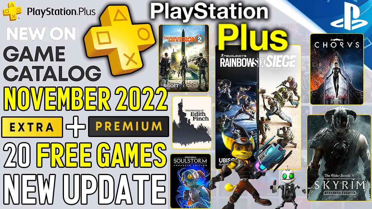 HUGE NEW PS PLUS UPDATE! 20 FREE PS+ Extra/Premium Games REVEALED ...