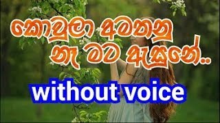 Koula Amathanu Na Mata Asune Karaoke (without voice) කොවුලා අමතනු නෑ මට ඇසුනේ