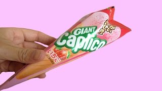 Japan Glico Giant Caplico Strawberry Ice cream Shape Chocolate! グリコジャイアントコーン　ストロベリー味