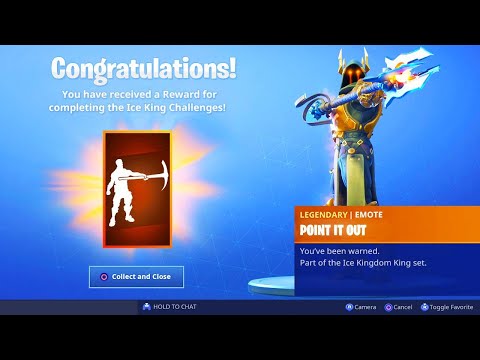 The New Ice King Emote In Fortnite Point It Out Tier 100 Emote - 