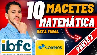 🚨10 QUESTÕES DE CONCURSO COM MACETES | CORREIOS IBFC