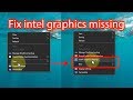 Fix no option for intel hd graphics control panel from right click on desktop
