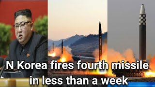 North Korea fires fourth missile in less than a week | N Korea missile News