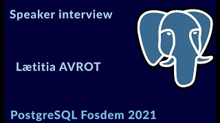 FOSDEM 2021, Interview with Lætitia AVROT