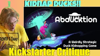 Abducktion: A Weirdly Strategic Game of Duck Kidnapping - Kickstarter Critique Review