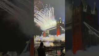 London Bridge Fireworks 2021 Newyear uk newyear celebration 2021tower bridge