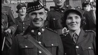 All-khaki wedding at Newton St. Boswells (1939)