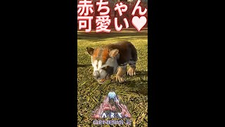 ジェネシス２の初ブリーディングはカワイイ動物チャンネルみたいでした♥#shorts【ARK Genesis2 実況】