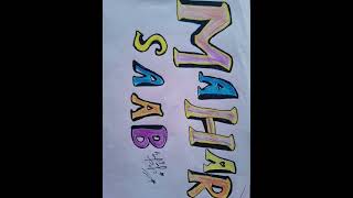 write A name MAHAR SAAB#MAHAR SAAB#NAMEART#art #love #drawing #plzviralshorts