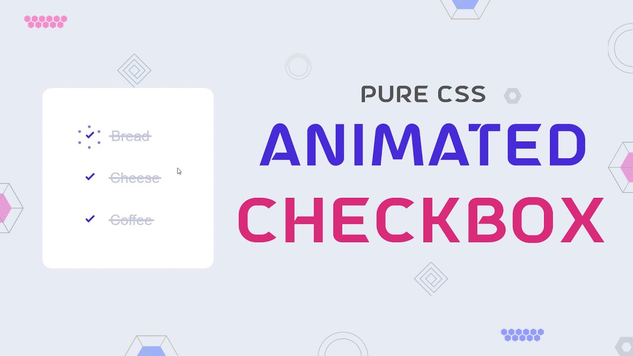 Animated Checkbox In Css Checkbox Css Css3 Animated Youtube