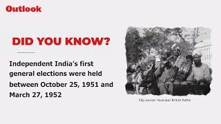 India's First General Election In 1951-52 Was Held Over 68 Phases