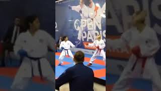 MAWASHIGIRI ON FACE😎 #karate #karatetechniques #wkfkarate #wkf #kumite #championship #fighters #kick