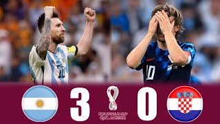 مباراة الانتقام ● الأرجنتين وكرواتيا 3-0 نصف نهائي كاس العالم 2022 وجنون [حفيظ الدراجي] 4K