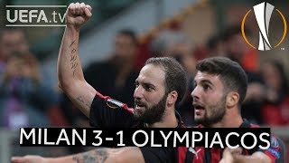 MILAN 3-1 OLYMPIACOS #UEL HIGHLIGHTS