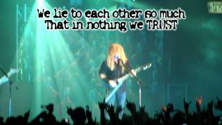 MEGADETH - TRUST + LYRICS - 2011 [HD] - LIVE