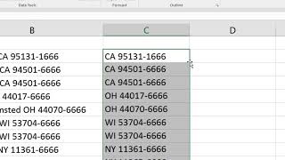 How to split a full address in excel into Street, City, State & Zip columns.