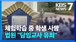 체험학습 중 초등학생 사망, 법원 \