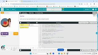 JavaScript Using the draw function to create movement with CodeOrg