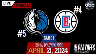 Dallas Mavericks vs Los Angeles Clippers Game 1 Live Stream (Play-By-Play & Scoreboard) #NBAPlayoffs