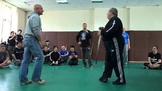 Mikhail Ryabko sword disarming with Sergei Oz