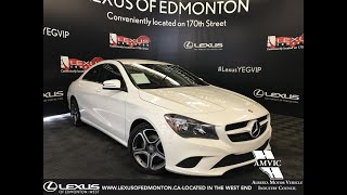 Used White 2015 Mercedes-Benz CLA-Class CLA 250 Review - West Edmonton, Alberta