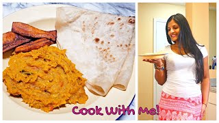 Curried Pumpkin w/ Saltfish & Dosti Roti | Cook #WithMe