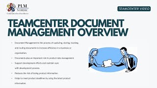 Teamcenter Document Management Overview - PLM Nordic