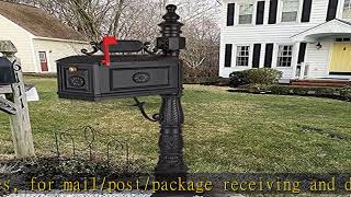 Polar Aurora Barcelona Decorative Post Mailbox Combination Stratford Heavy Duty Postal Mail Box Cas