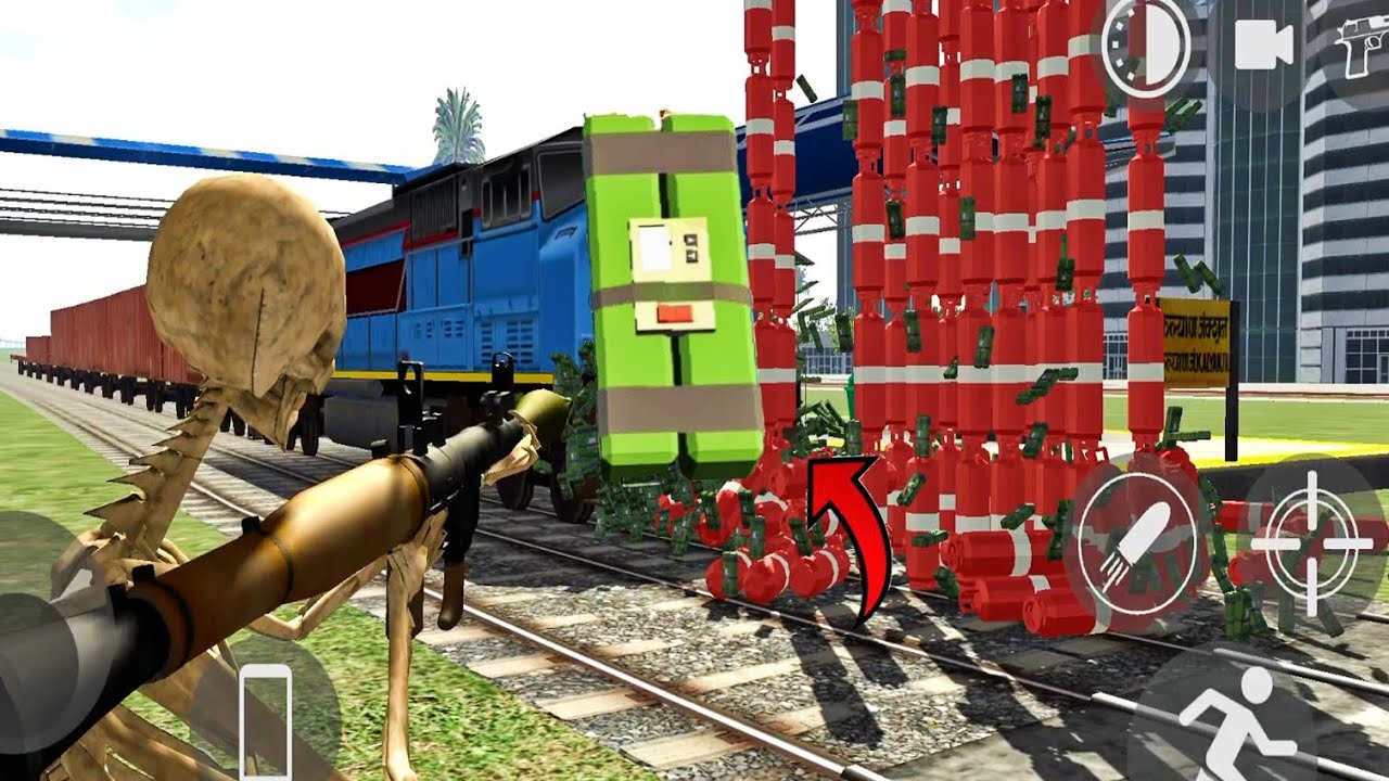 Indian Bike Driving 3d Game Train Vs Big Sticky Bomb Blasts 亞 Youtube