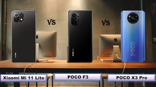 Xiaomi Mi 11 Lite 5G vs POCO F3 vs POCO X3 Pro