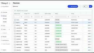 T5 - Tabular device list, FW update and cookbooks