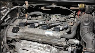 Toyota intake valves cleaning attempt and fluid service [1AZ-FSE]